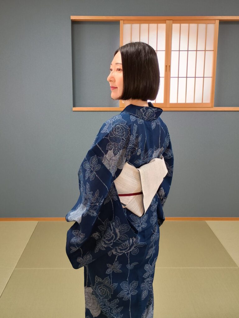 長板中形の浴衣コーディネート