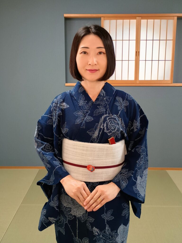 長板中形の浴衣コーディネート