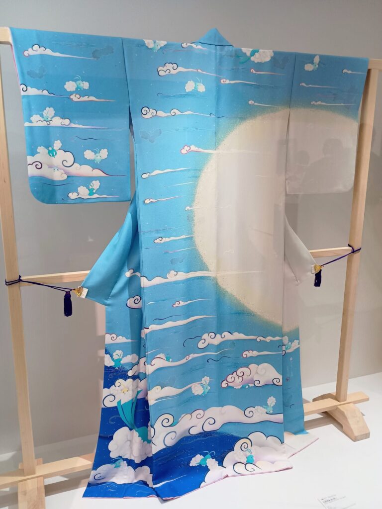 ポケモン×工芸展の友禅着物（水橋さおりさんの作品）