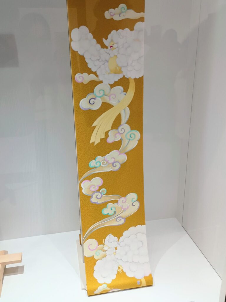 ポケモン×工芸展の友禅帯（水橋さおりさんの作品）