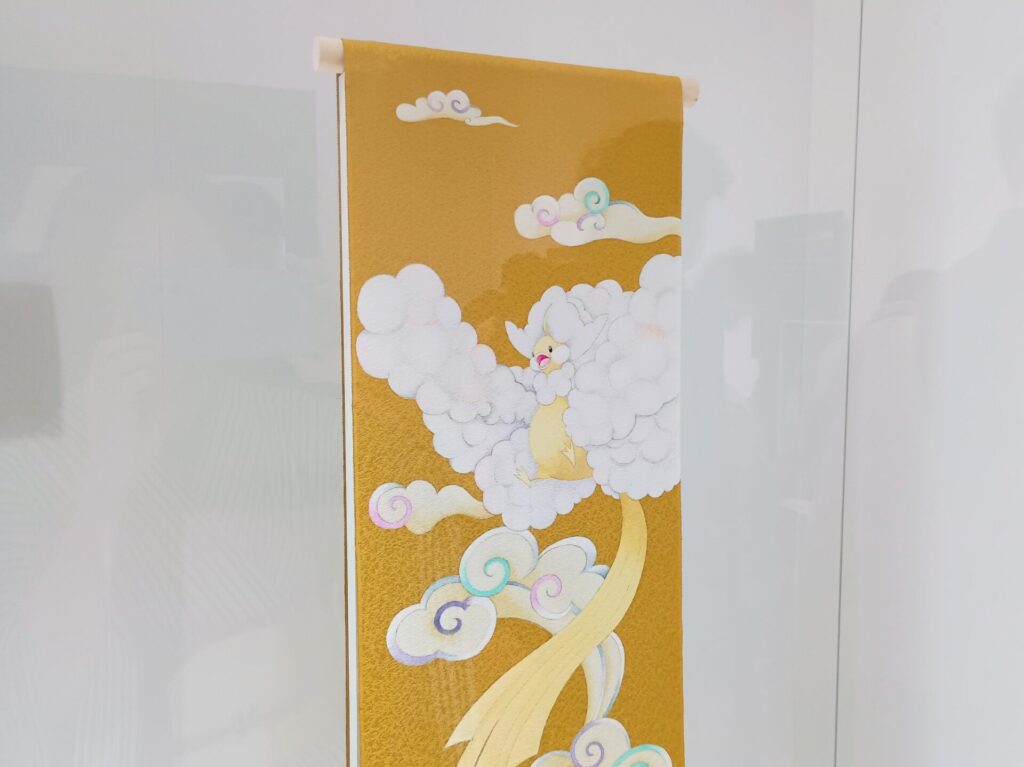 ポケモン×工芸展の友禅帯（水橋さおりさんの作品）