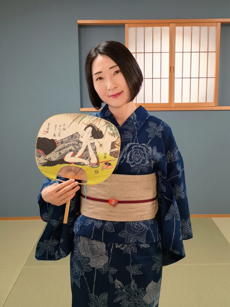 長板中形の浴衣コーディネート