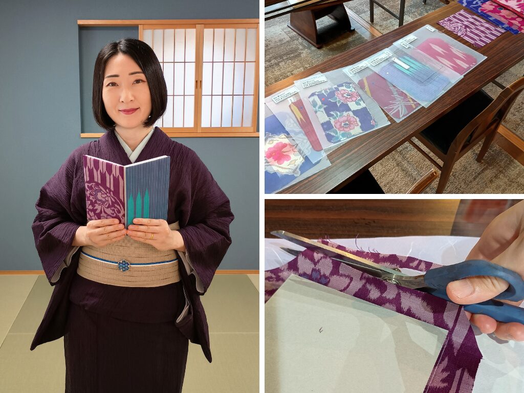 お寺で秩父銘仙の御朱印帳を作ってみた【四萬部寺（秩父札所1番）】