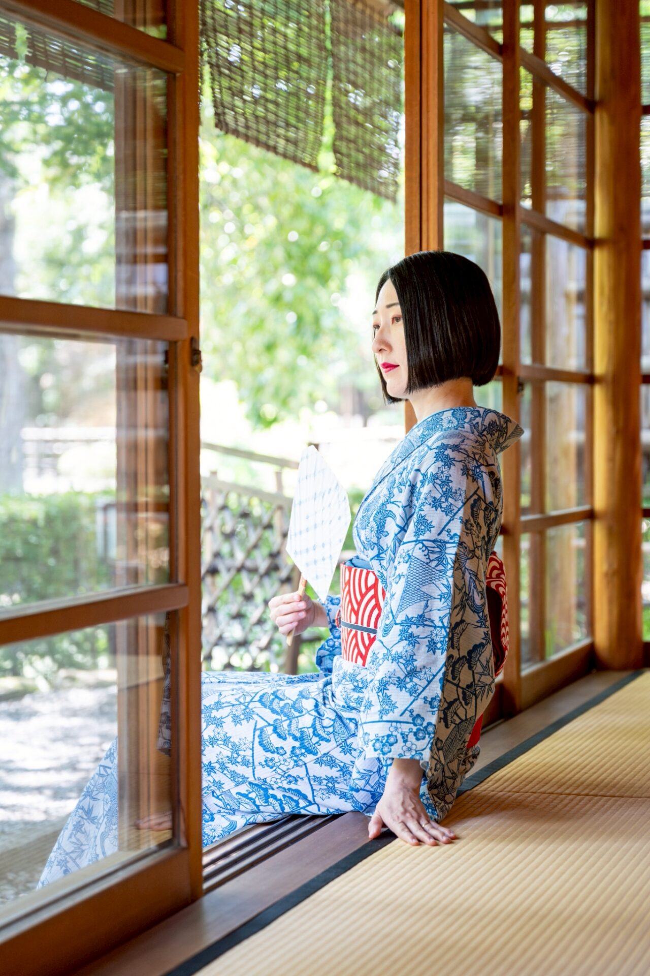 着物ポートレート「夏の熊谷にて」