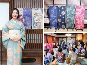 「復刻秩父銘仙と復刻珈琲」のイベントの様子